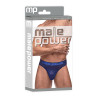 male power Thong DIAMOND MESH Bleu